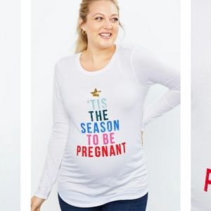 BOGO 50% NWT Christmas Holiday Maternity Shirt
